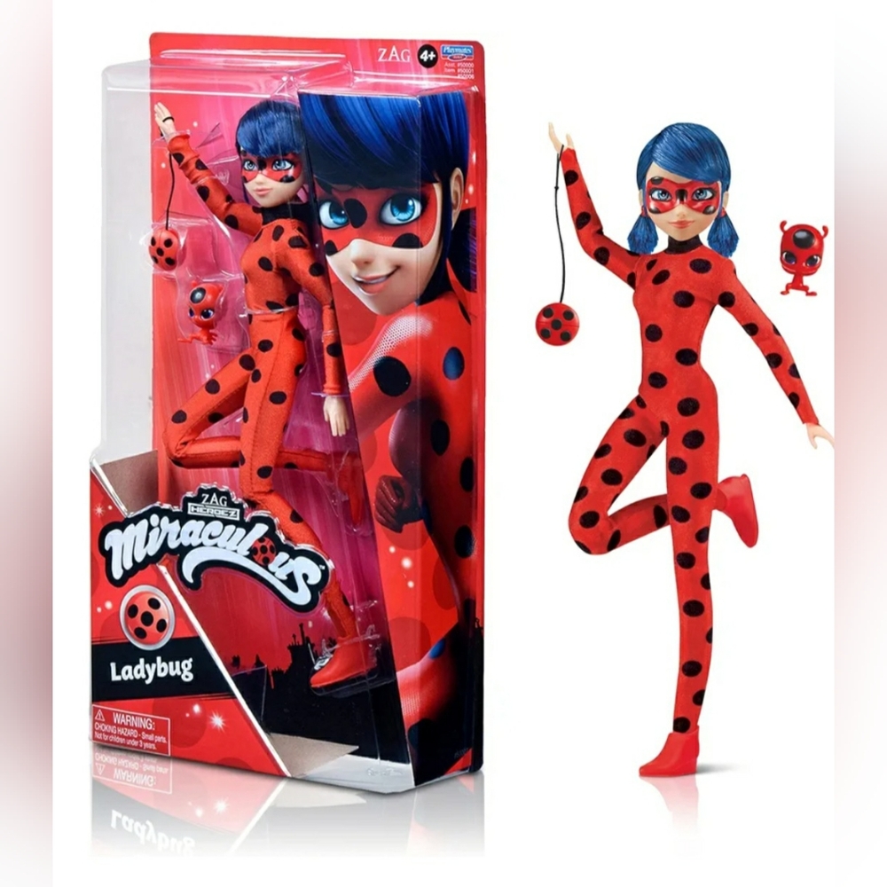 Miraculous Ladybug 12" Posable Figure w/2 Accessories!!